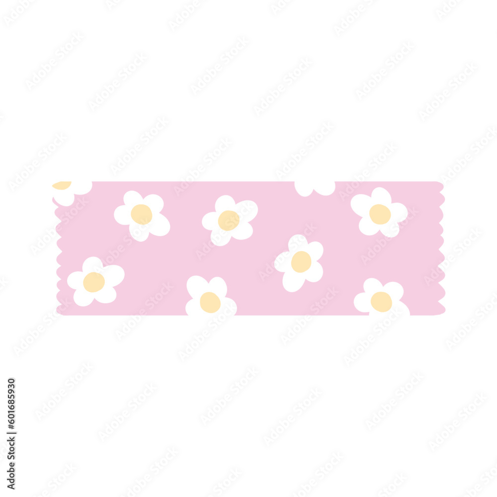 daisy cute pink tape