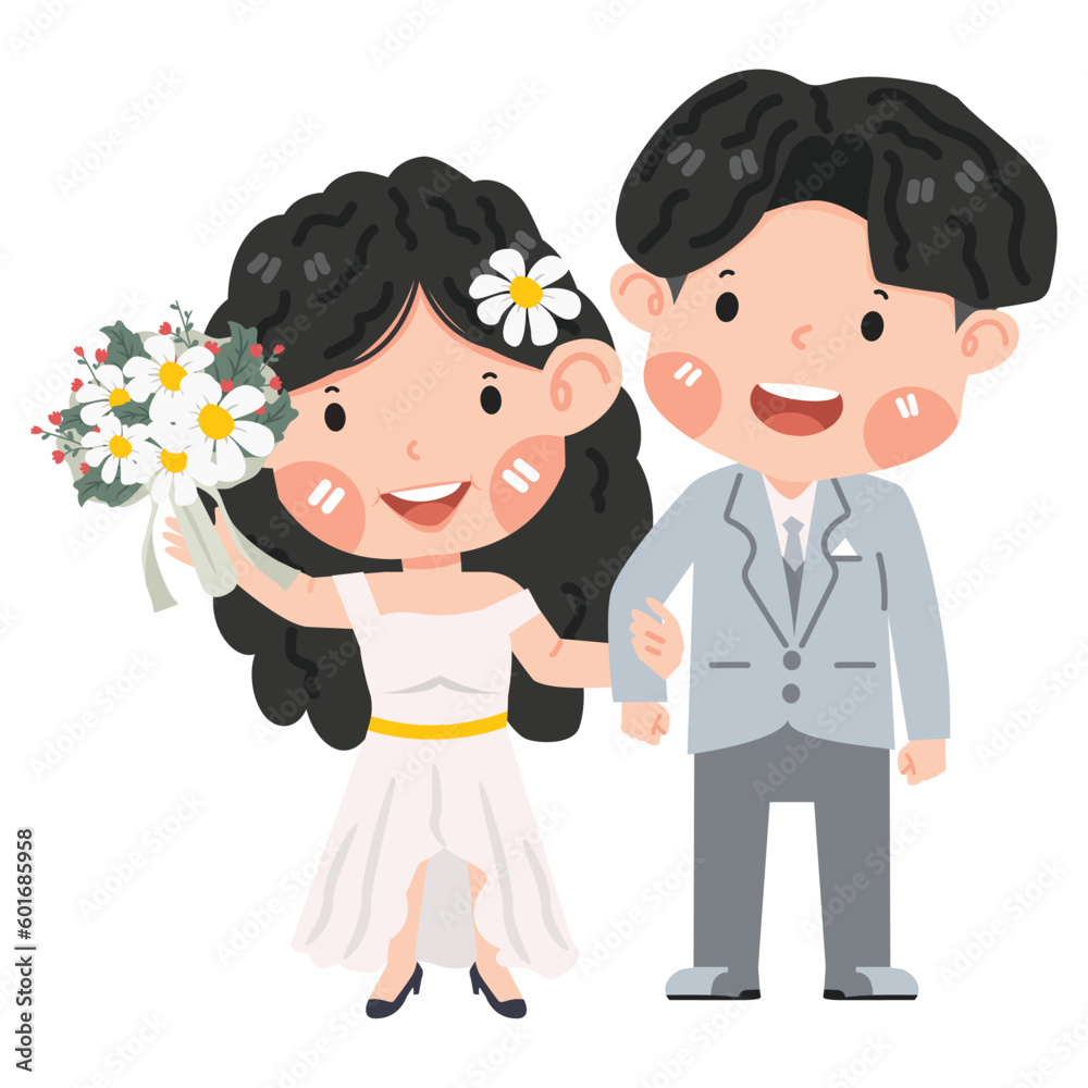 cute wedding couple bride and groom cute wedding couple bride and groom