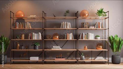 room with bookcase, office room, Zoom Virtual Background