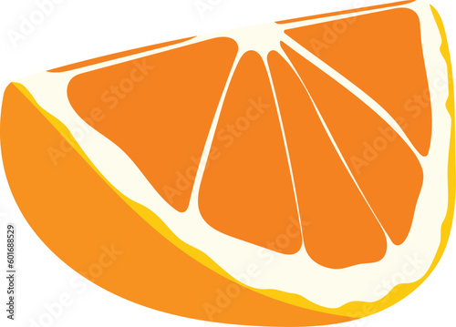 Vector of the orange sticker