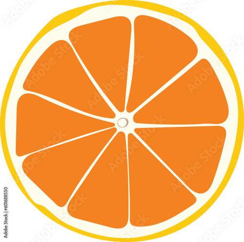 Vector of the orange sticker