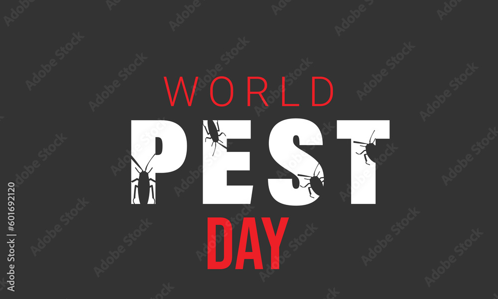 World pest day. background, banner, card, poster, template. Vector