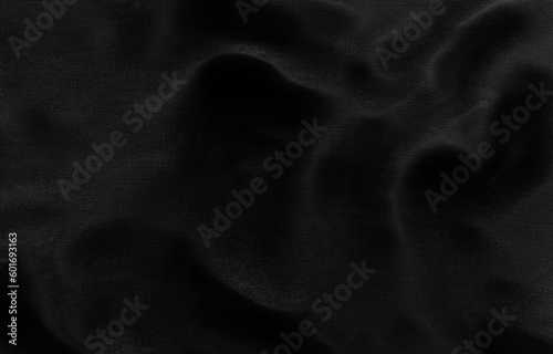 Black fabric texture background, 3d Rendering