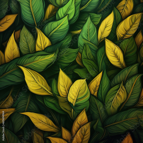 Abstract leaf texture, Ai generated
