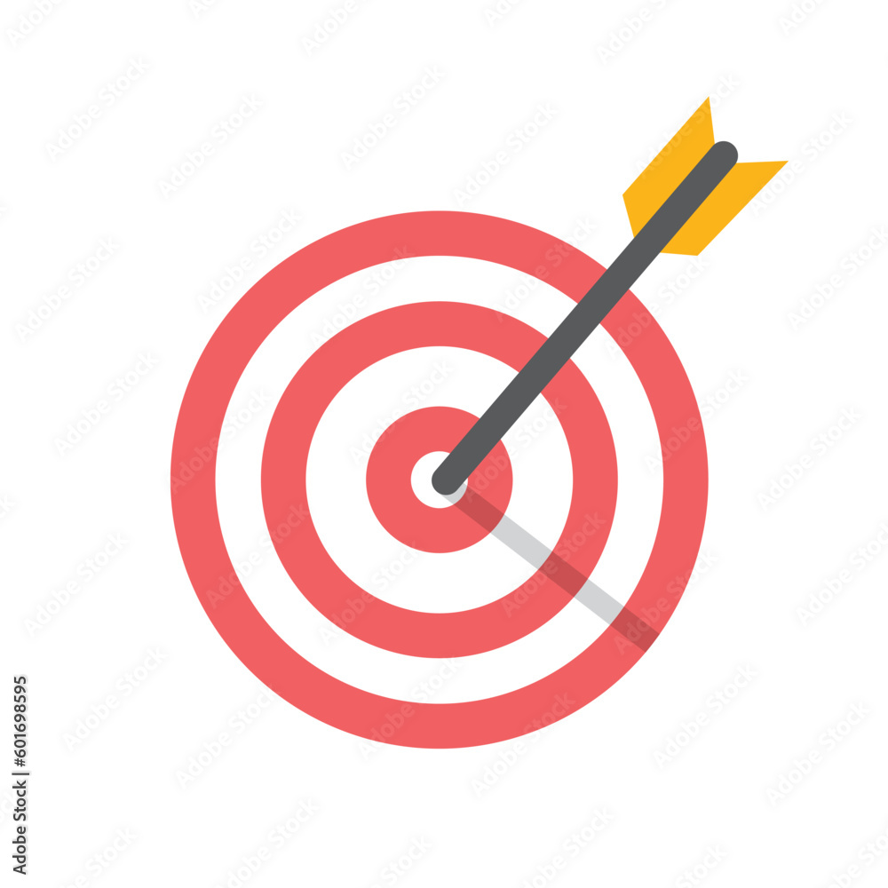 Target goal icon, vector illustration Target goal icon, vector illustration