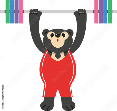 Weightlifting bear