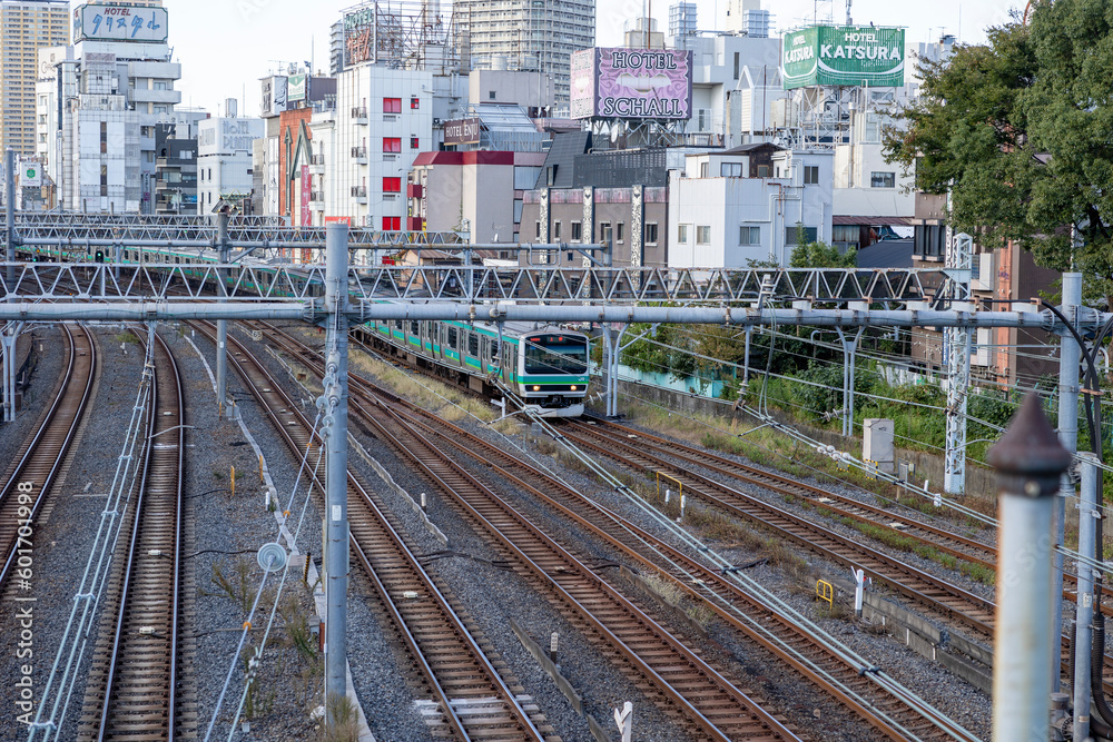 Fototapeta premium 常磐線 鶯谷駅