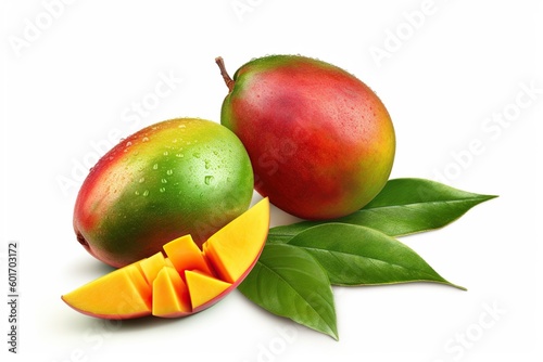 Mango on white