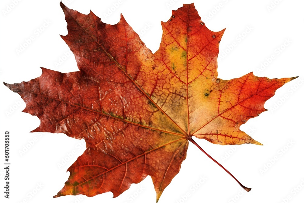 Fototapeta premium maple leaf isolated on white