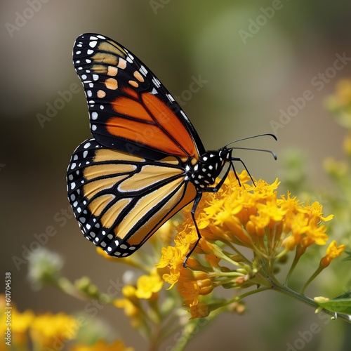 monarch butterfly on flower © Sirinporn