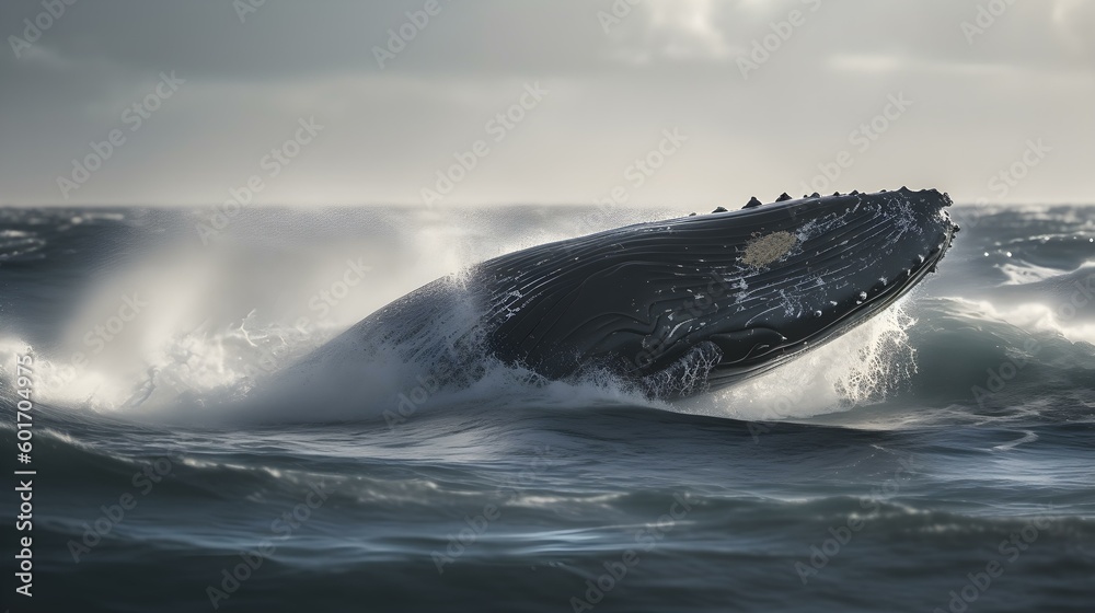 Fototapeta premium humpback shark, gernerative ai