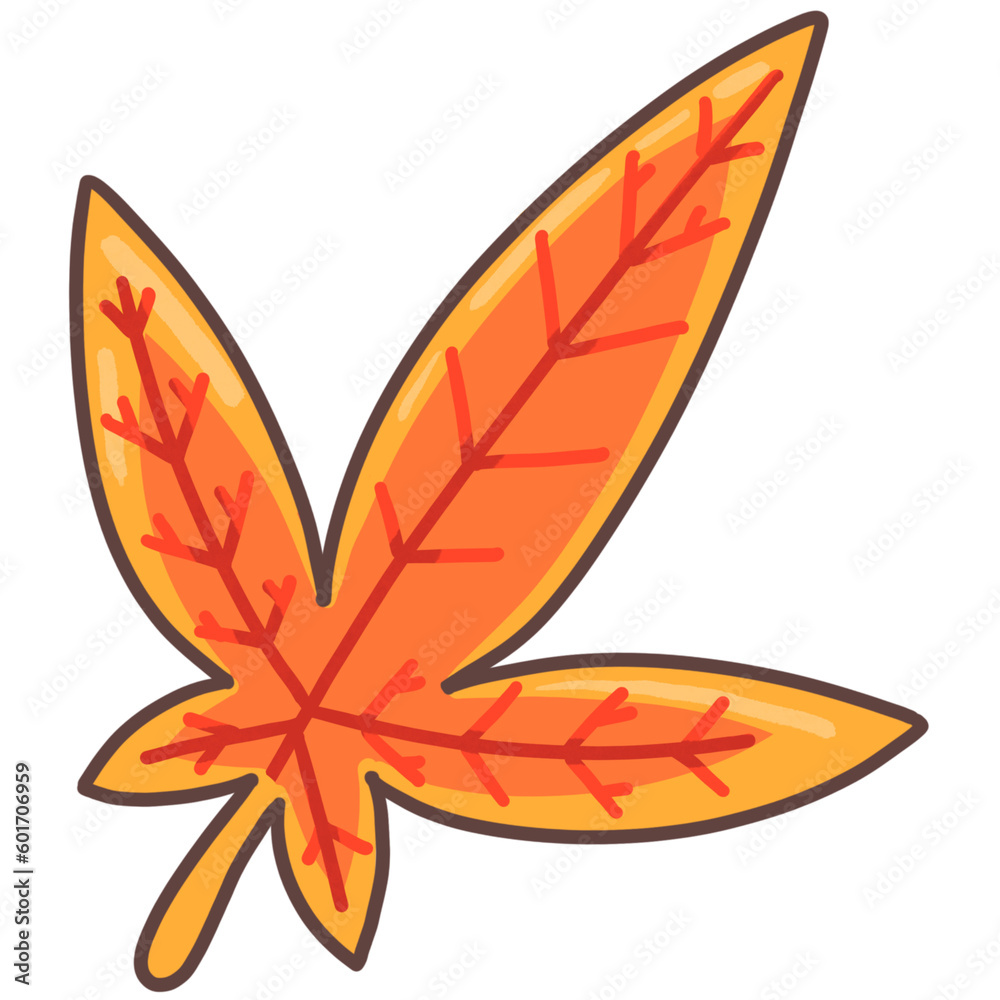 Naklejka premium Leaf Maple