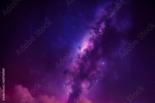 Detailed Image of Deep Space with Stars Nebulae and Galaxies, Space Photography