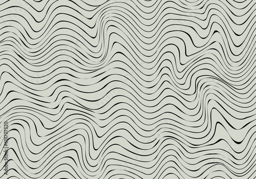 Abstract wavy 3d mesh on a white background. Geometric dynamic wave. 3D technology wireframe. Vector illustration.