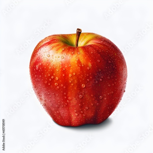 Jabłko, czerwone jabłko 3d