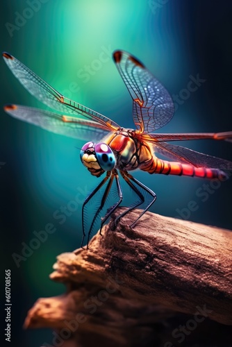 Dragonfly in the wild. Generative AI