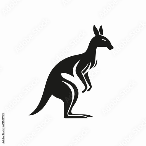 Kangaroo logo vector art.