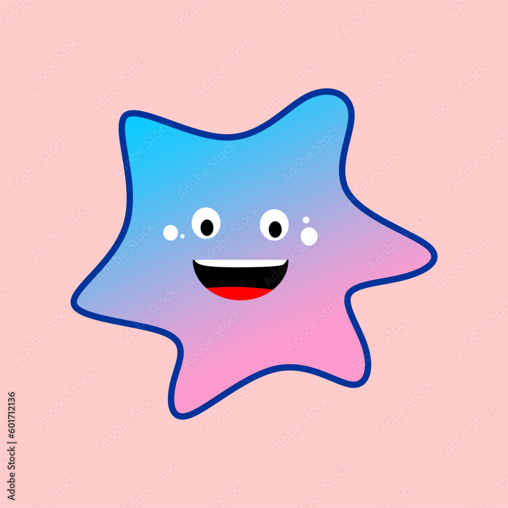 abstract cartoon illustration. slime character abstract cartoon illustration. slime character