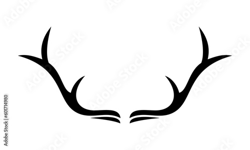 deer antler vector icon logo