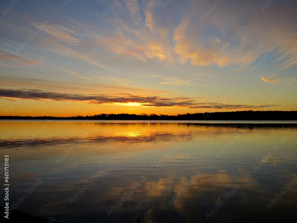 Sunrise at Lake Simcoe, Canada
