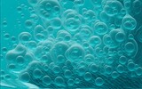 Underwater Background with Small Air Bubbles and Water Splash. Generative AI.