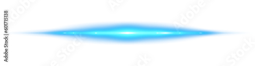Blue horizontal lens flares. Laser beams, horizontal light rays. Beautiful light flares. Glowing streaks on transparent background. Glowing stripes. Luminous abstract sparkling . Laser beams. PNG.