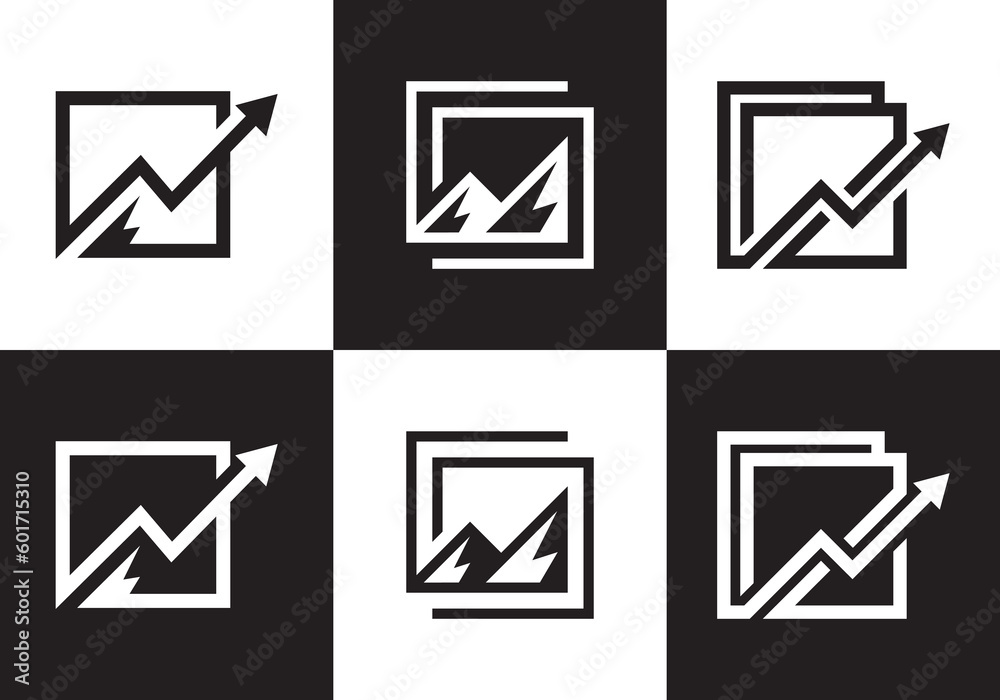 black mountain logo design modern simple symbol icon vector black mountain logo design modern simple symbol icon vector