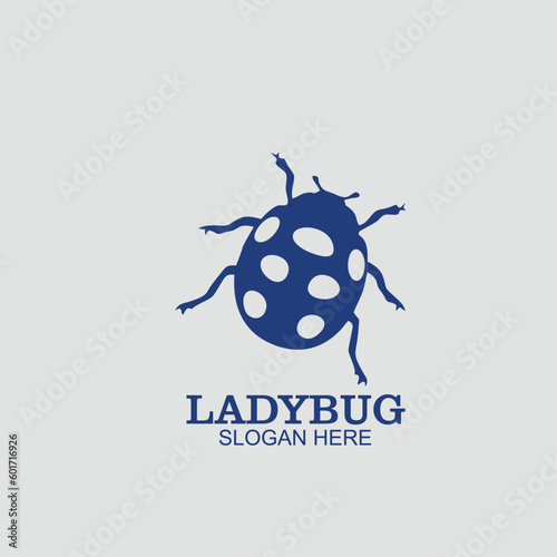 Free vector silhouette design logo icon illustration ladybug