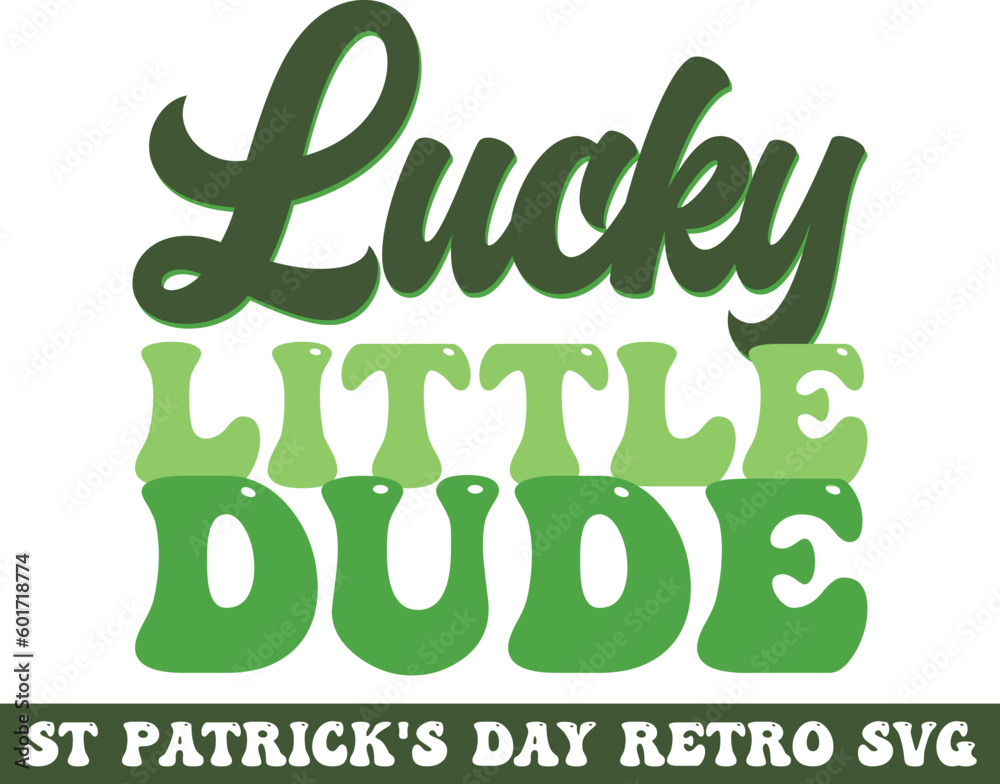 Fototapeta premium St Patrick's Day retro svg bundle