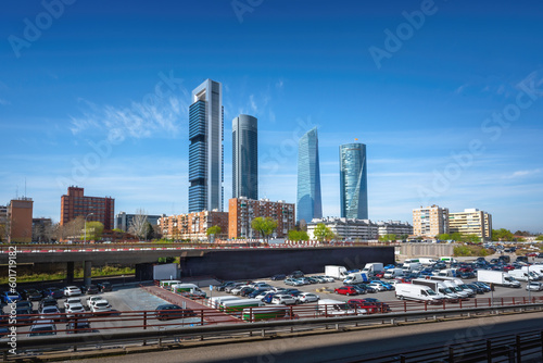 Cuatro Torres Business Area Modern Skyscrapers - Madrid  Spain