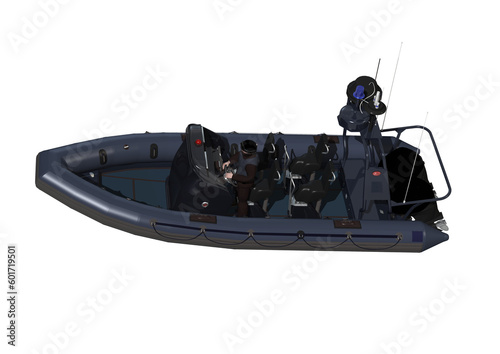 combat inflatable boat zodiac military