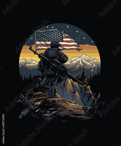ARMY T-SHIRT DESIGN . ARMY