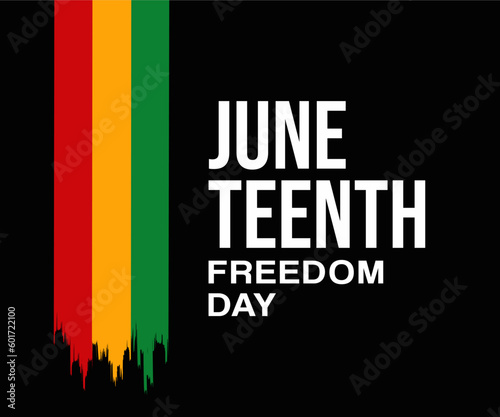 Juneteenth, Independence day, freedom or emancipation day, printable design template for flyers, banner, background, poster, leaflets, card, and advertising, social media campaign, social media posts