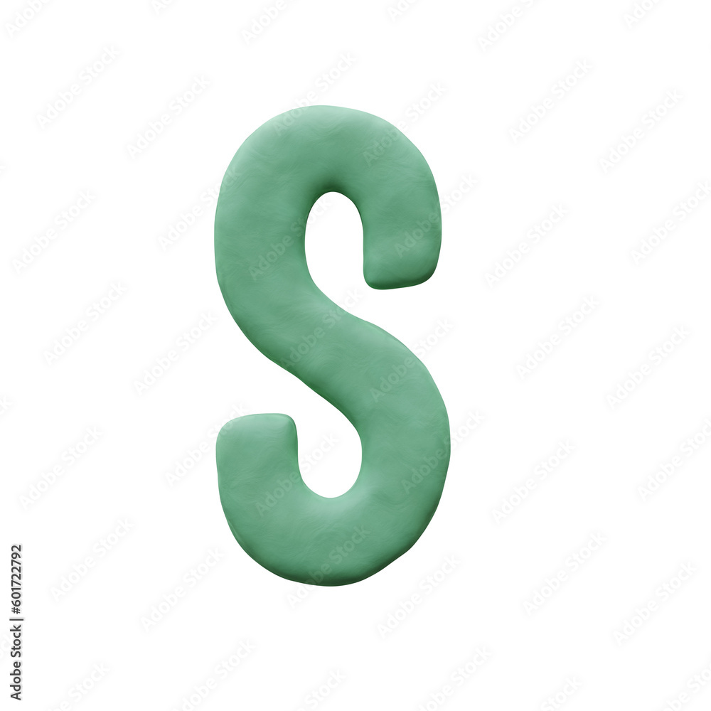 Plasticine or Play-doh 3D Alphabet PNG Lettering Plasticine or Play-doh 3D Alphabet PNG Lettering