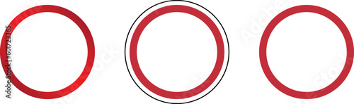 Free Download Empty Road signs collection vector.  Road Prohibitory Sign Closed to All Vehicles in Both Directions - GFXLoad