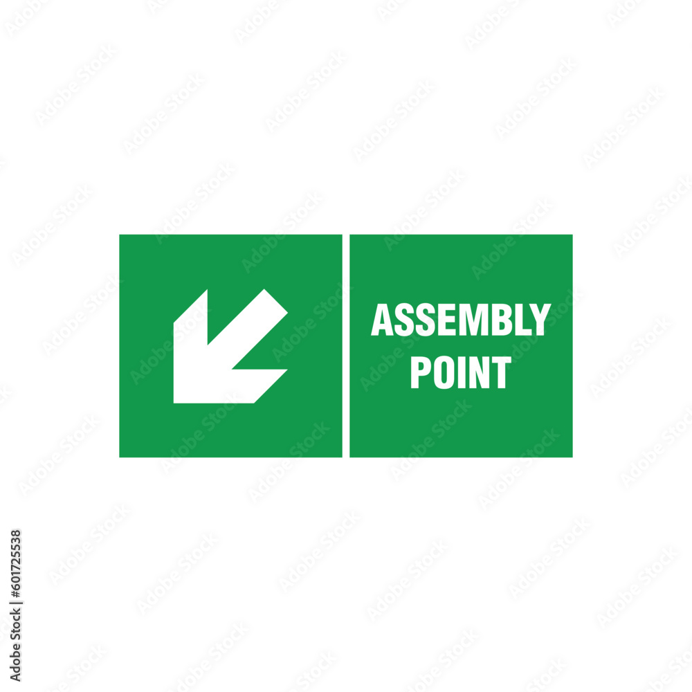Fire Assembly Point Sign Vector Template Fire Assembly Point Sign Vector Template