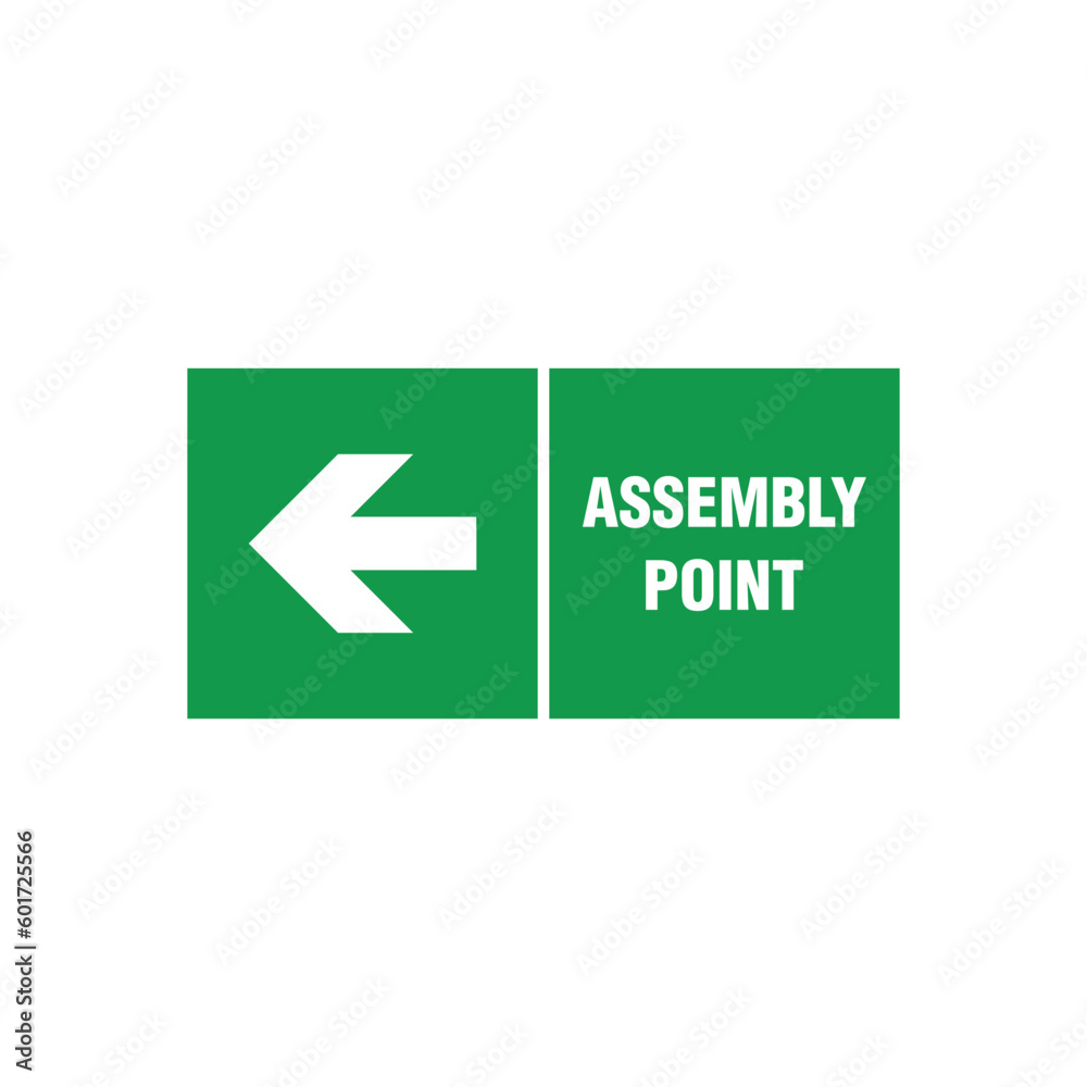 Fire Assembly Point Sign Vector Template Fire Assembly Point Sign Vector Template