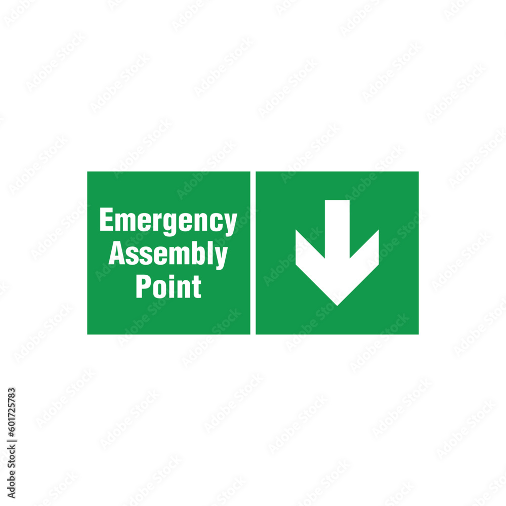 Fire Assembly Point Sign Vector Template Fire Assembly Point Sign Vector Template
