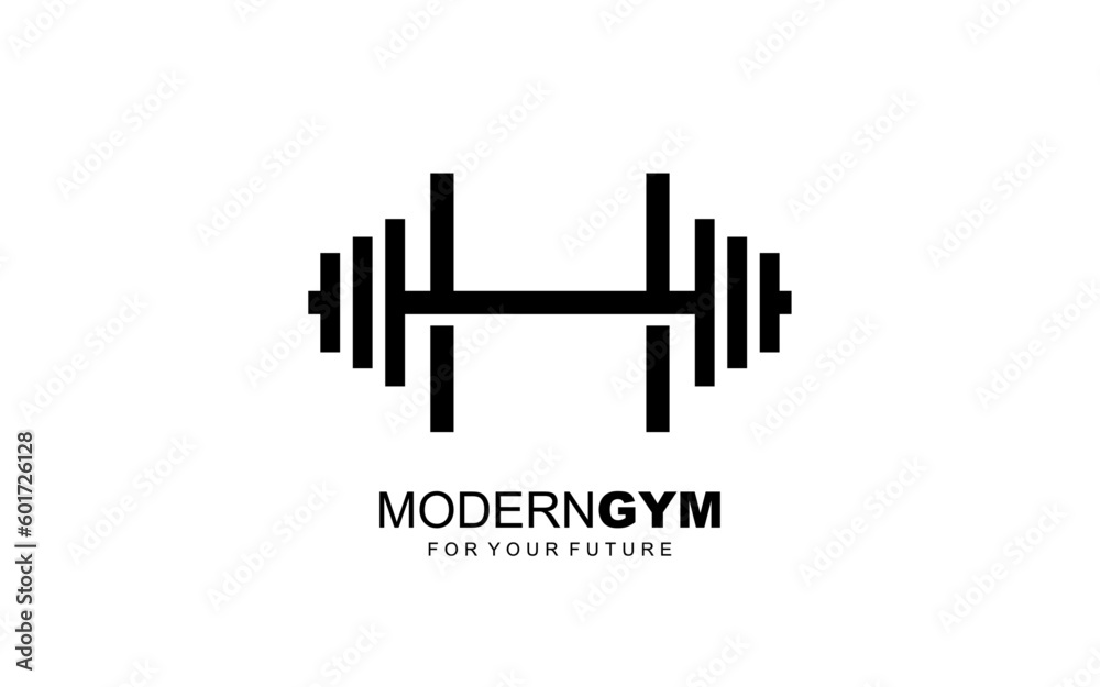 H logo gym vector for identity company. initial letter fitness template vector illustration for your brand.