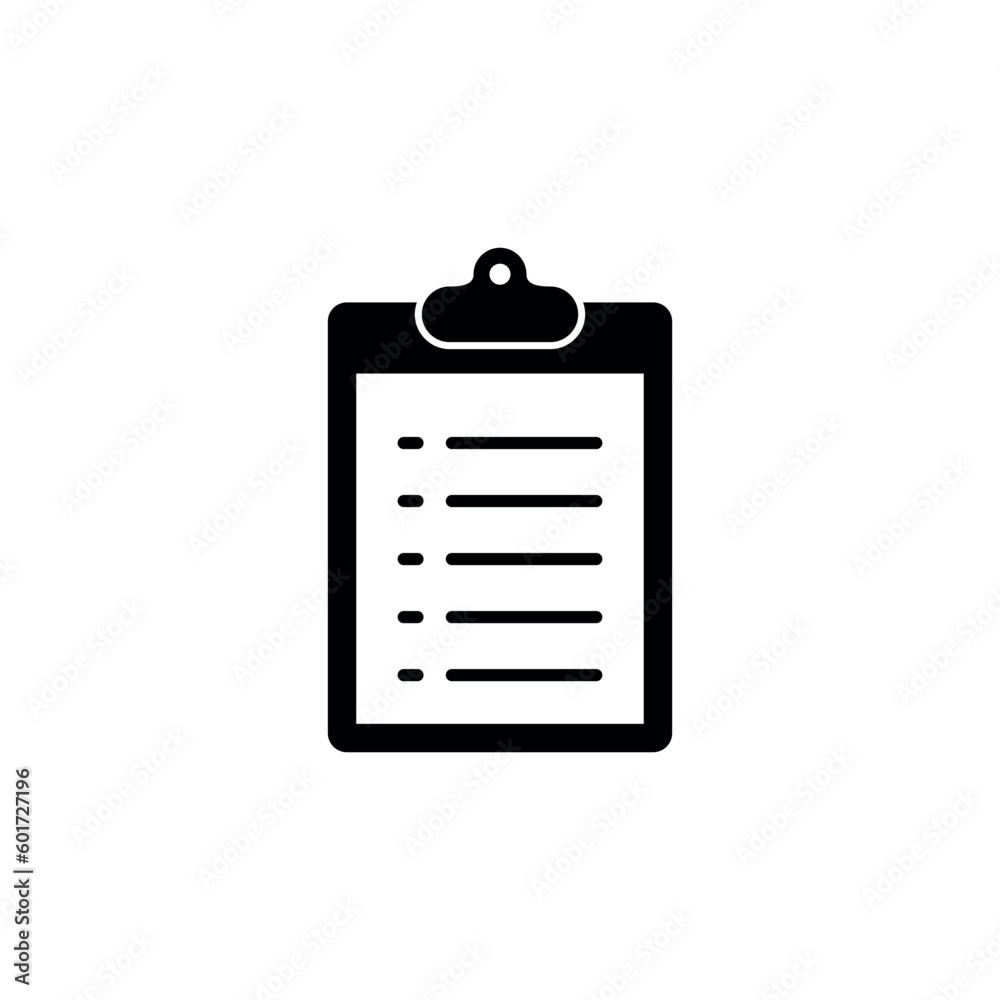 Simple Clipboard Icon Vector Template Simple Clipboard Icon Vector Template