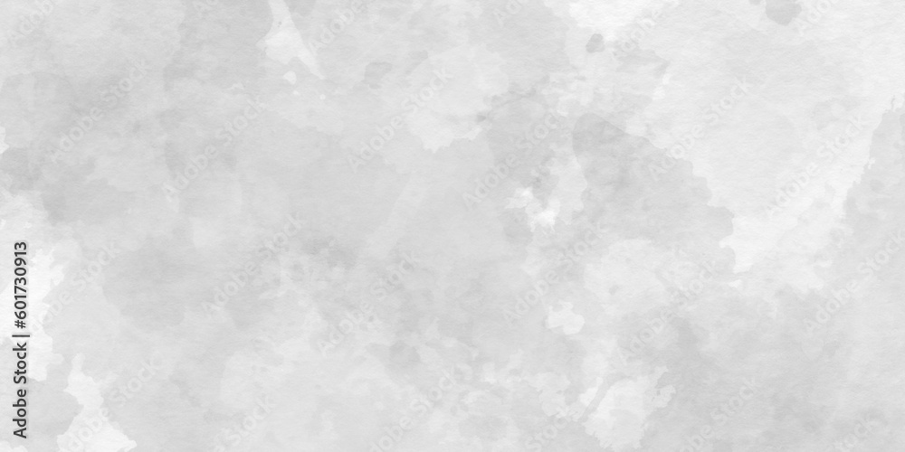 White or grey hand-drawn and grunge Watercolor marbled painting texture, Paint leaks and ombre effects white or grey paper texture, grey and white grain texture marbled painting Chalkboard.	