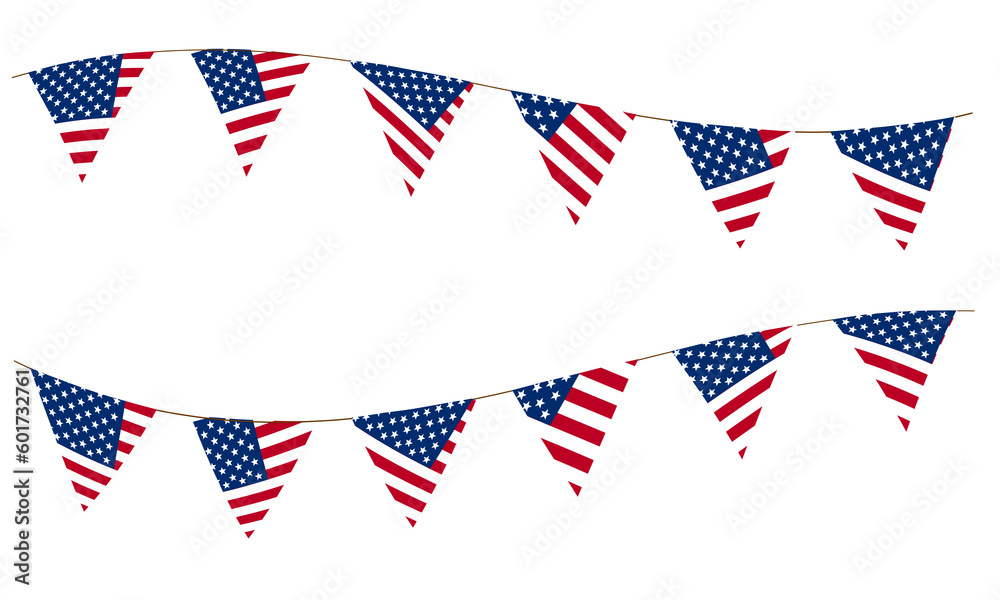 Fototapeta premium transparency graphics USA Flag illustration background