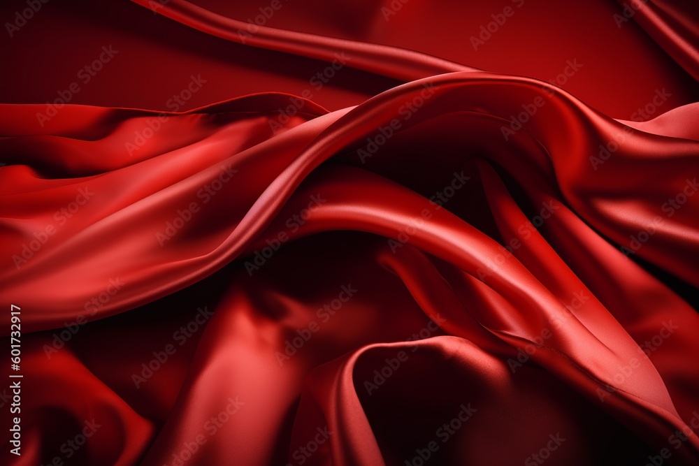 Obraz premium black silk background illustration from generative ai