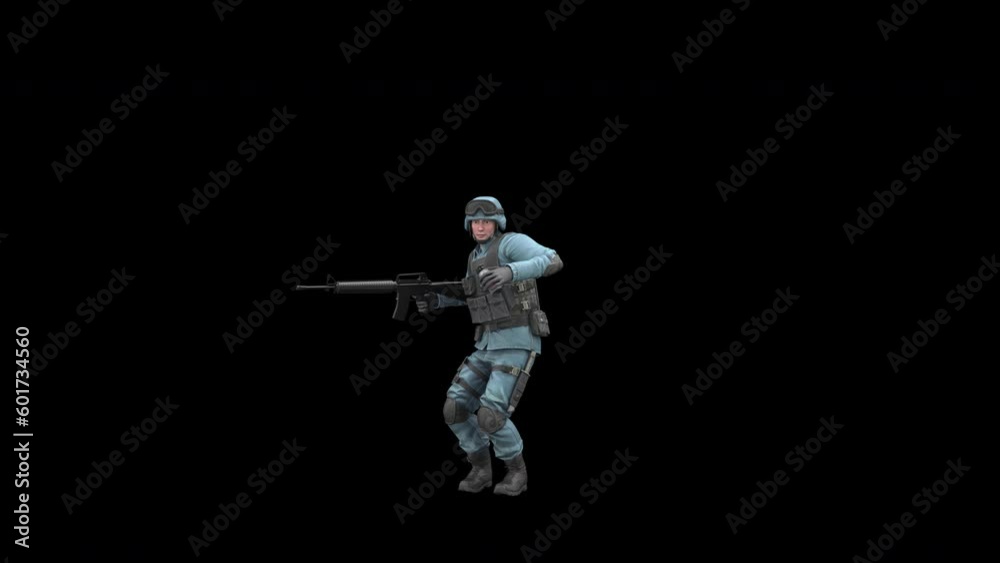 SWAT police officer dance - 3d render looped with alpha channel. SWAT police officer dance - 3d render looped with alpha channel.