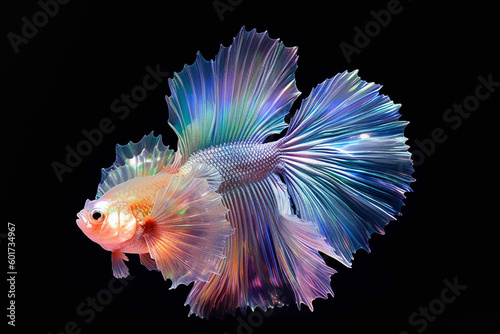 fish in aquarium Generative AI © Andsx