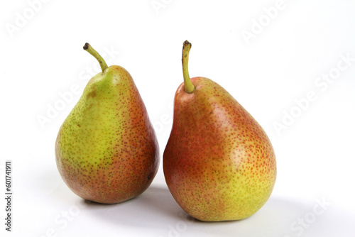 Forelle pair of pears on white BG