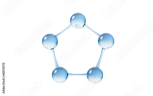 Fototapeta Naklejka Na Ścianę i Meble -  Molecule with biology and chemical concept, 3d rendering.