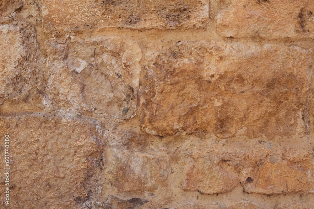 Textura muro antiguo de rocas, fondo piedra caliza 