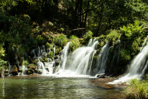 green waterfall