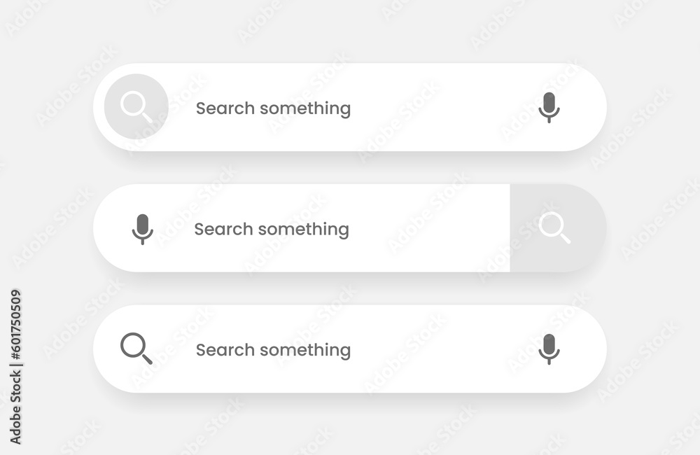 Search Bar with suggestions for UI UX design and web site. Search Address and navigation bar icon. Collection of search form templates for websites. Search engine web browser window template. Search Bar with suggestions for UI UX design and web site. Search Address and navigation bar icon. Collection of search form templates for websites. Search engine web browser window template.